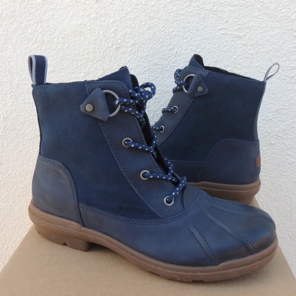 UGG Hapsburg Duck Boots Navy Size 5 - Picture 4 of 8